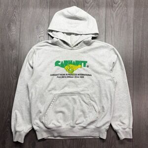 Carhartt Hoodie Cheetah Size Medium Work In Progress Grey Streetwear